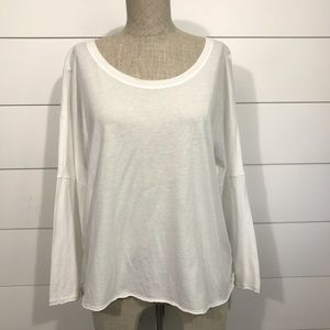 CAbi Oversized Dolman Perfect T-Shirt Top White XS
